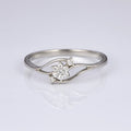 Snowflake Dawn Elegance — 925 Silver Diamond Rings for Moments That Gently Transform