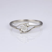 Snowflake Dawn Elegance — 925 Silver Diamond Rings for Moments That Gently Transform