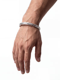 925 silver Kada Twin-Row Radiance Pave Bracelet