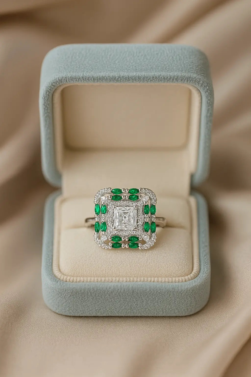 The Emerald Majesty — 925 Silver Rings for Regal Elegance & Timeless Charm
