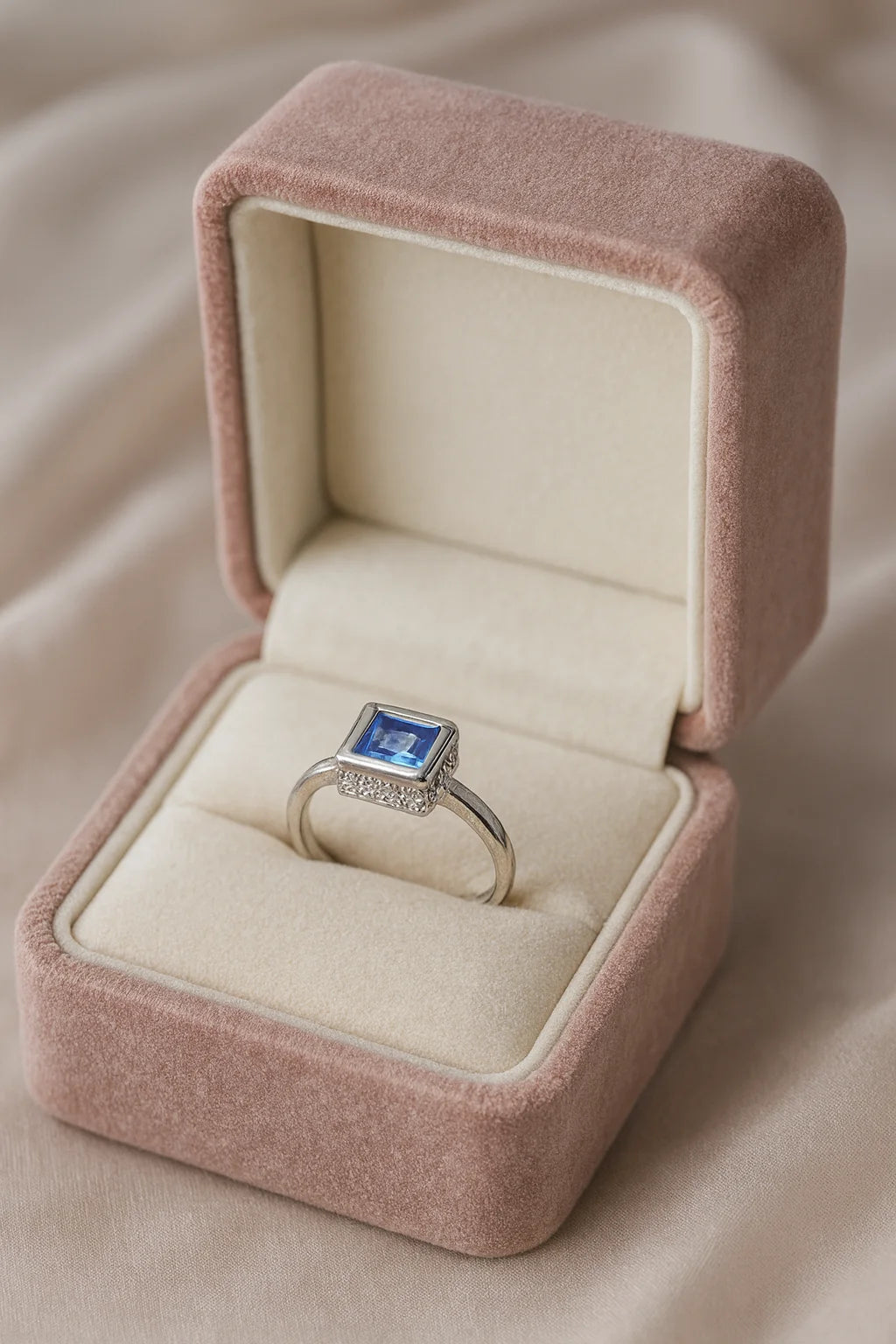 Azure Symphony — 925 Silver Rings with Sapphire Radiance