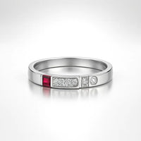 The Regal Ruby Glint — 925 Silver Rings for Timeless Sophistication