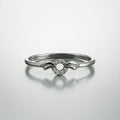 Aurora Halo Flight — 925 Silver Diamond Rings for Wishes That Learn to Fly