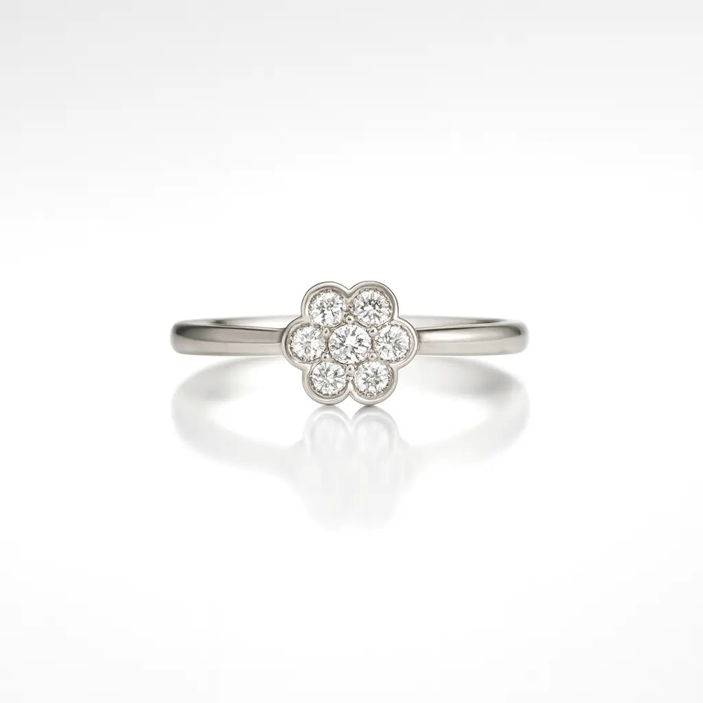 Blossom Radiance — 925 Silver Floral Rings for a Blooming Elegance