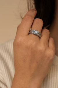 Silent Empire Radiance — 925 Silver Diamond Rings for Men Who Lead in Shadows