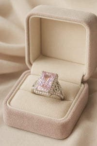 Blush Reverie — 925 Silver Pink Sapphire Rings for Romantic Splendor