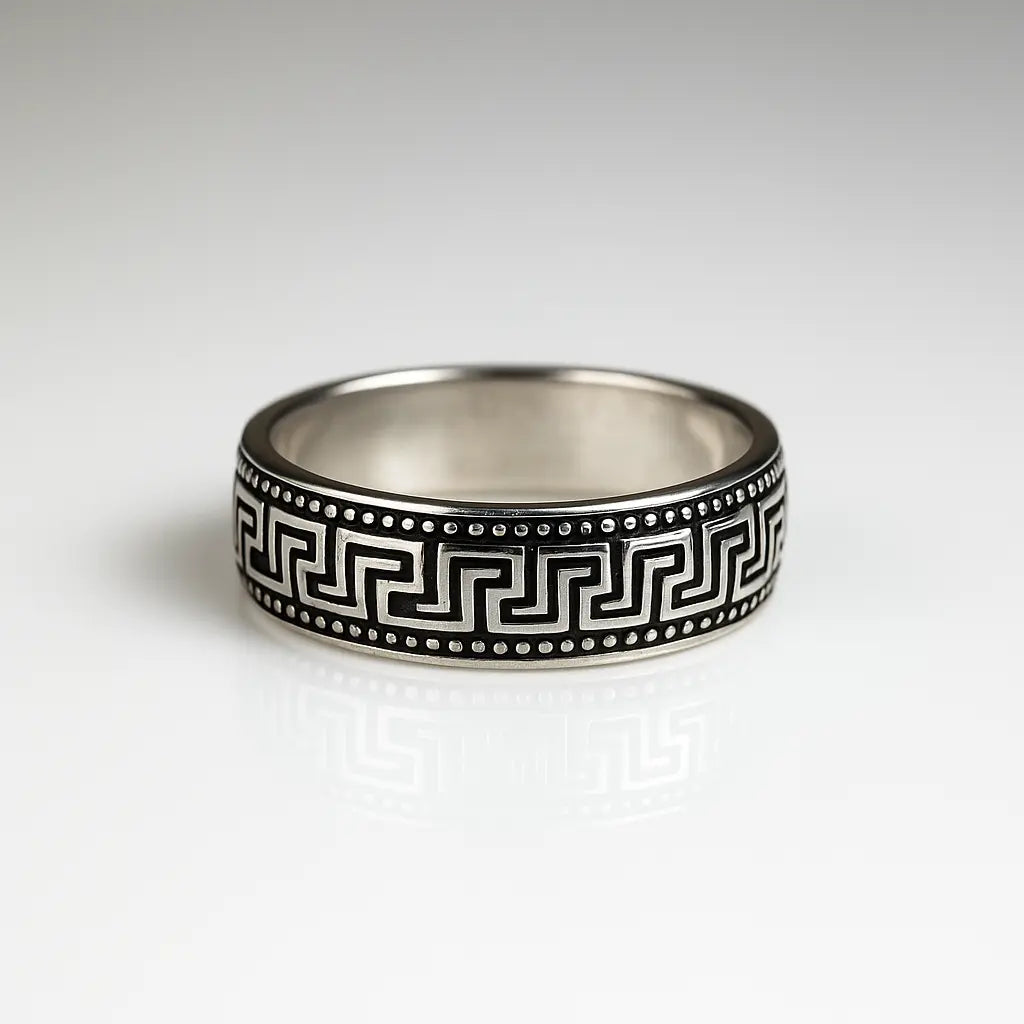 Enchanted Maze — 925 Oxidised Silver Rings Crafting Loops of Forever