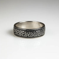 Enchanted Maze — 925 Oxidised Silver Rings Crafting Loops of Forever