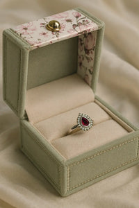 The Majestic Crimson Teardrop — 925 Silver Ruby Rings for Unforgettable Moments