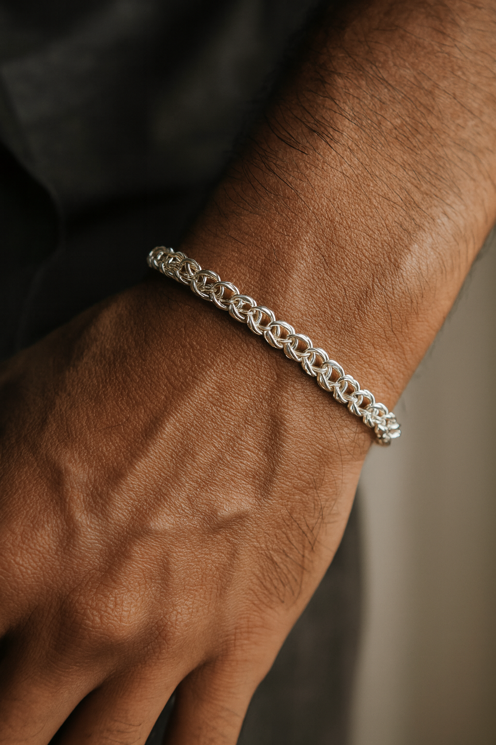 Imperial Weave Silver Premium Bracelet – The Royal Strength & Sophistication