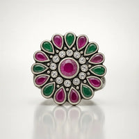 Enchanted Blossom — 925 Silver Floral Rings for Timeless Beauty