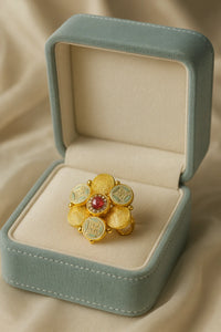 Crimson Fortune Bloom — 925 Silver Ruby Rings for Those Who Wear Their Destiny