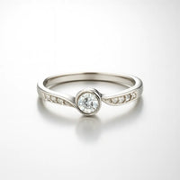 Moonlit Elegance — 925 Silver Solitaire Rings for a Love Illuminated