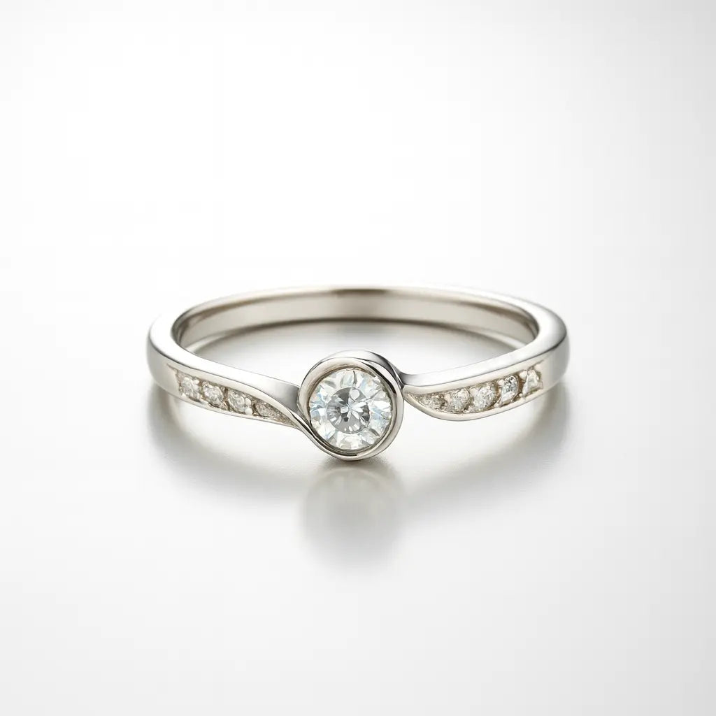 Moonlit Elegance — 925 Silver Solitaire Rings for a Love Illuminated