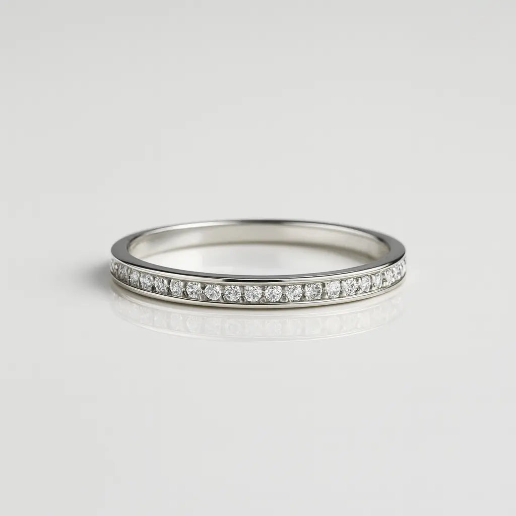 Eternal Radiance — 925 Silver Diamond Eternity Rings for Unending Love