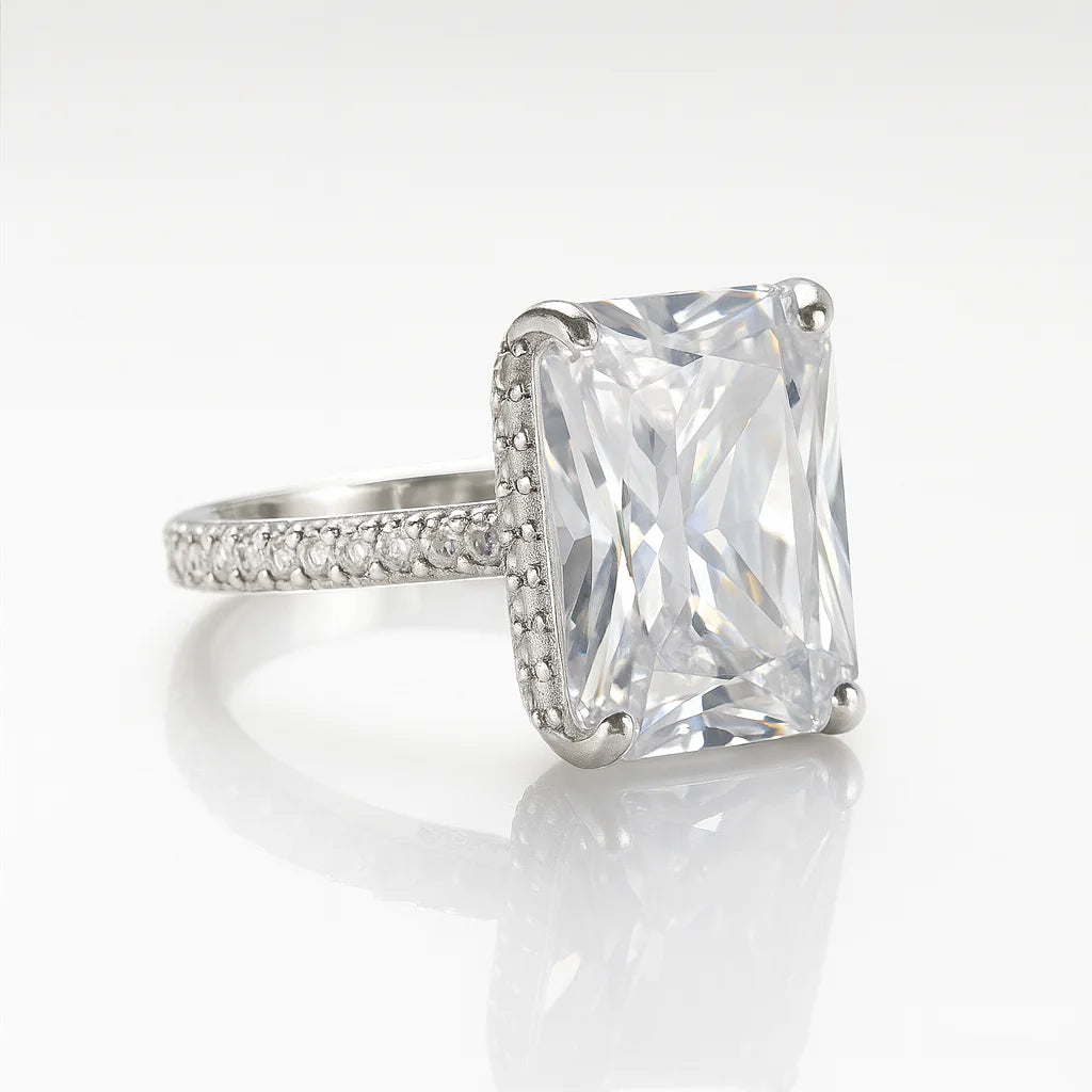 Radiant Vow Solitaire — 925 Silver Diamond Rings for Moments That Redefine Forever