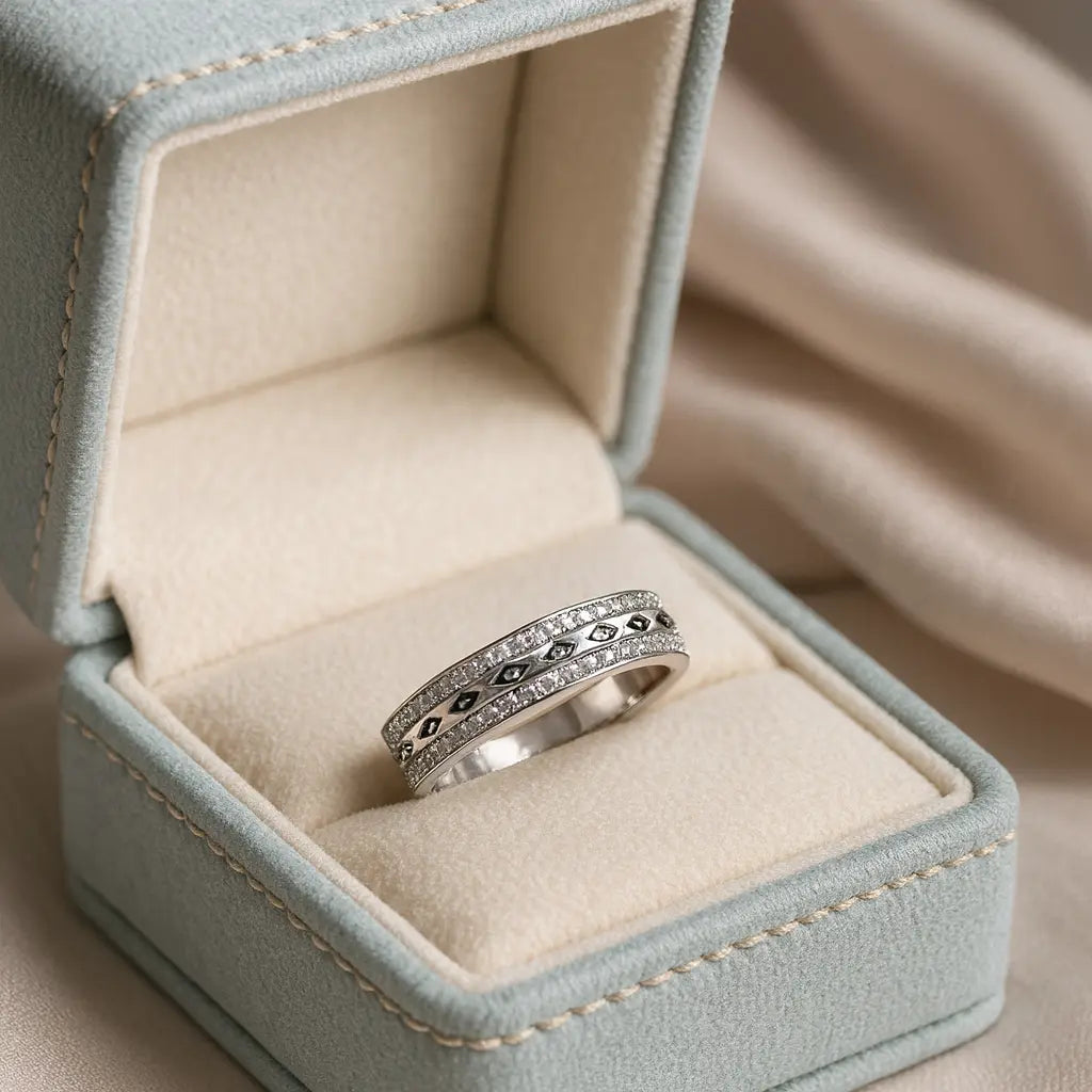 Eternal Elegance — 925 Oxidised Silver Rings for Timeless Sophistication