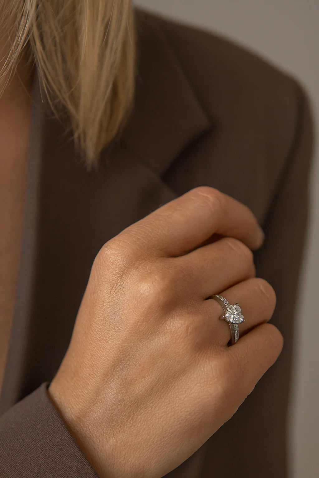 Eternal Heartbeat — 925 Silver Heart Diamond Rings for Timeless Love