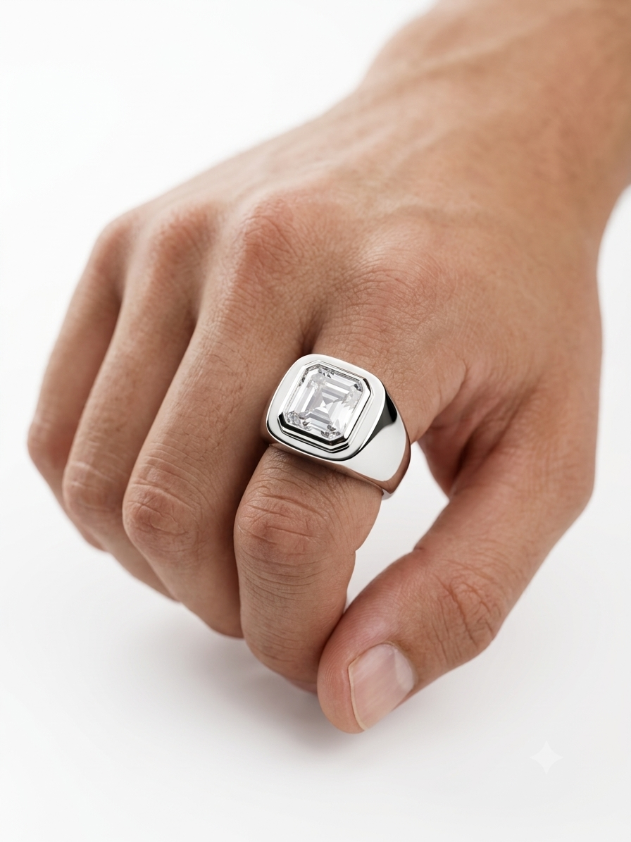 Celestial Radiance: Sterling Silver Rings with Stellar Crystal Essence