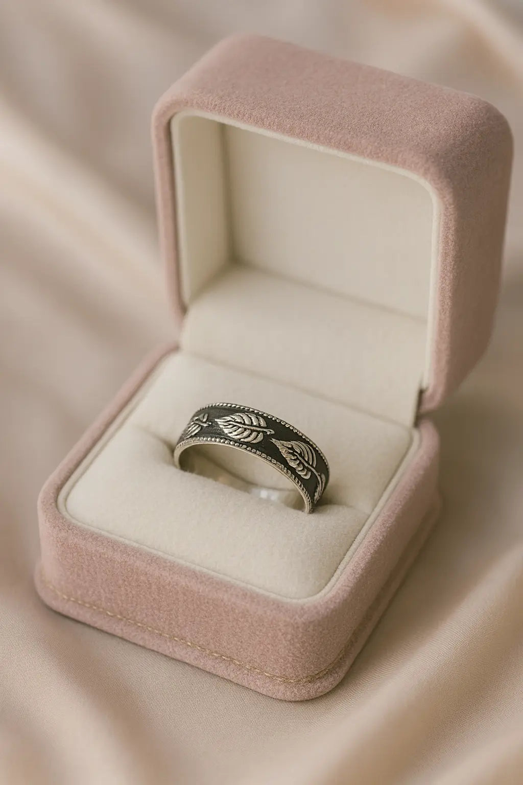 Enchanted Forest Whisper — Oxidized Silver Rings with Nature’s Grace