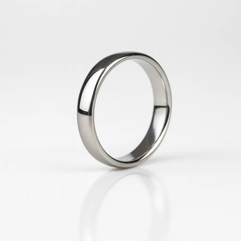 925 Pure Silver Classic Plain Band Rings | Minimal Unisex Promise Ring for Daily Wear