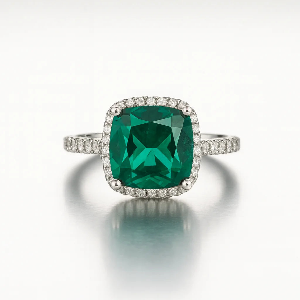 Enchanted Forest — 925 Silver Emerald Rings for Timeless Mystique