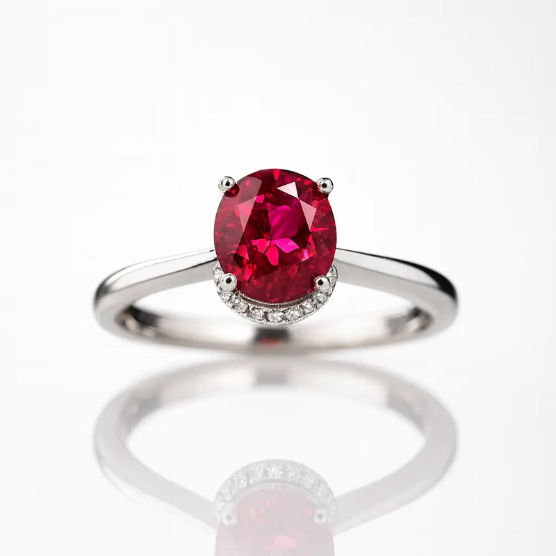 The Crimson Passion Ruby — 925 Silver Ruby Rings That Evoke Timeless Affection
