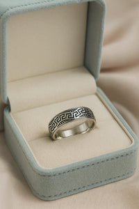 Labyrinth of Legacy — Oxidised 925 Silver Diamond Rings for Silent Conquerors