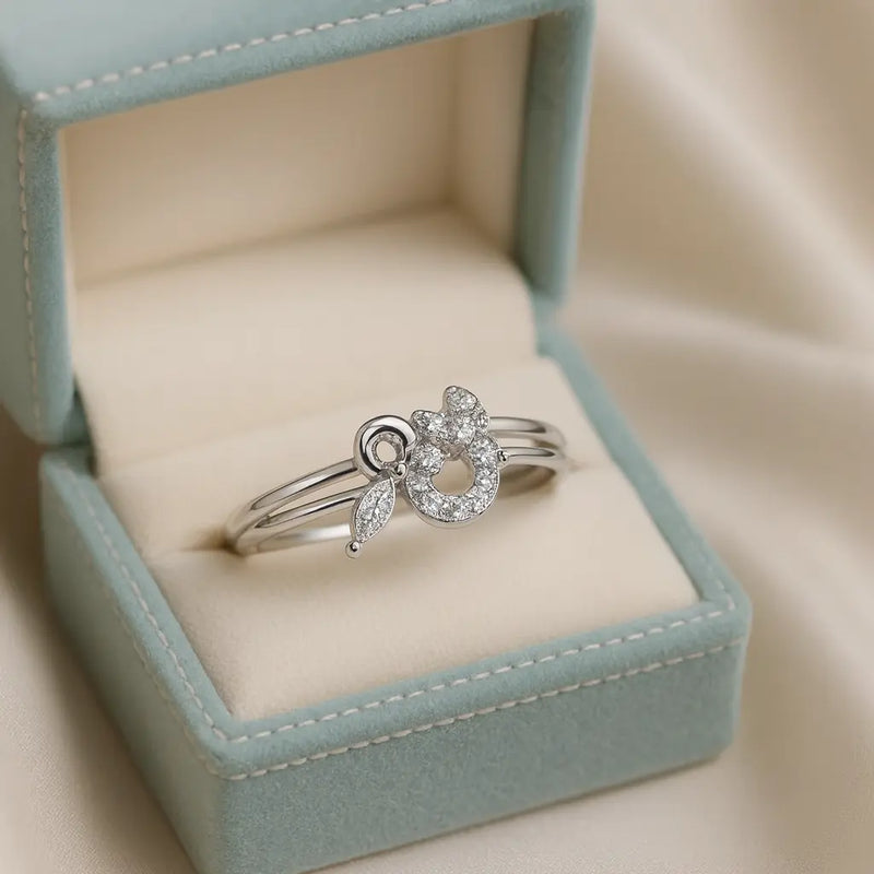 Whispering Elegance — 925 Silver Floral Rings for Timeless Charm