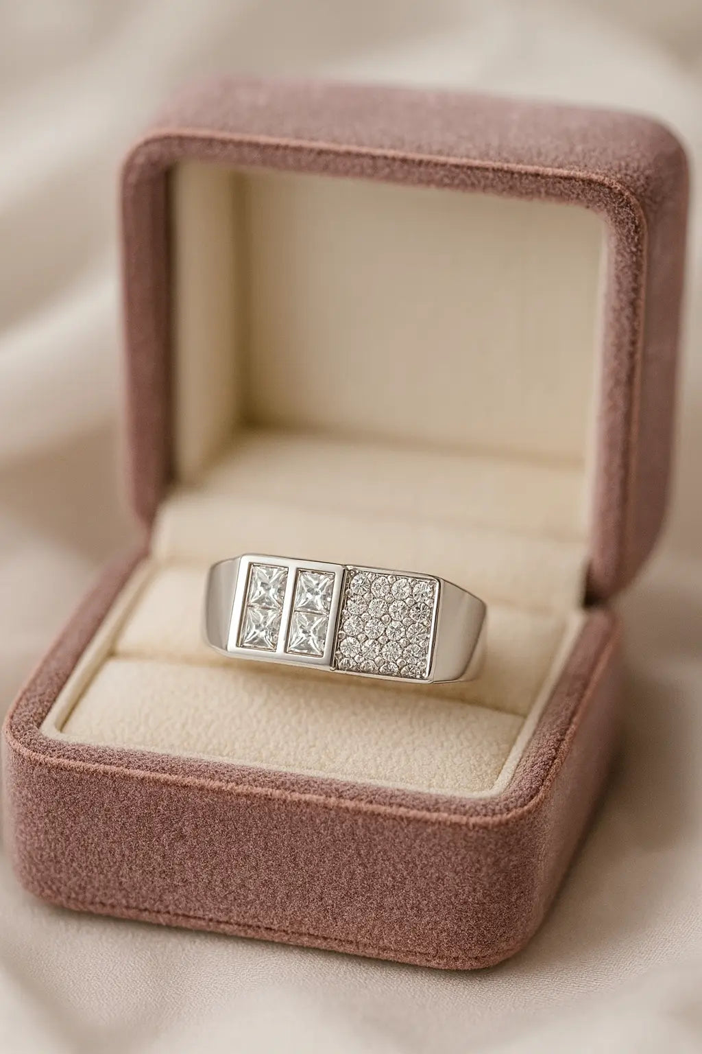 The Mens Brilliance — 925 Silver Diamond Rings for Timeless Elegance