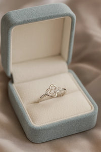 Whispering Heart Muse — 925 Silver Diamond Rings for Loves That Start Softly