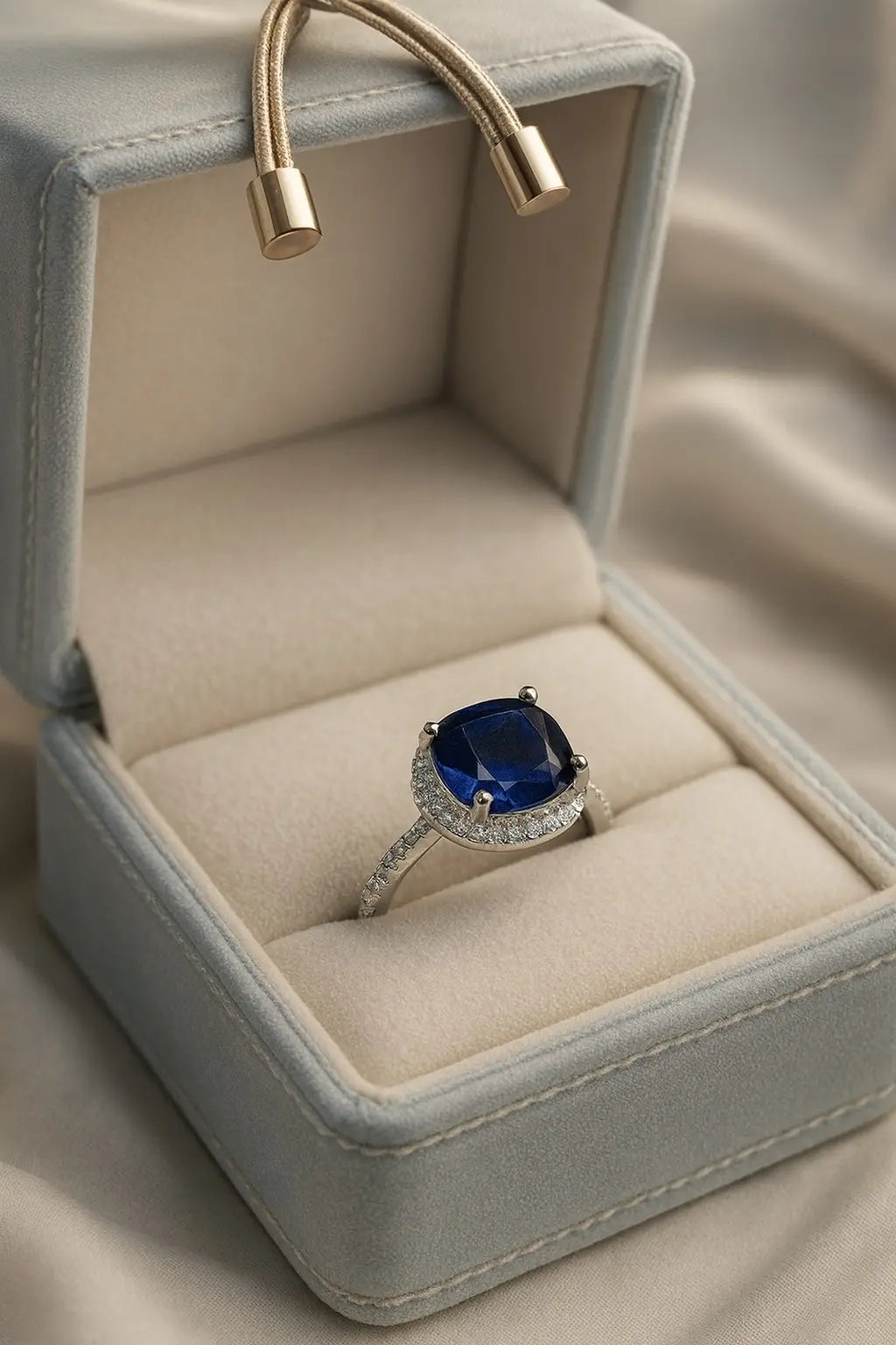 Midnight Sapphire Dream — 925 Silver Rings for a Love That Shines in the Dark