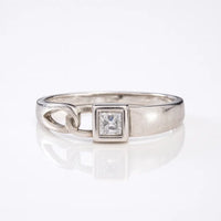 Crystal Bonds — 925 Silver Solitaire Rings Symbolizing Unbreakable Connections