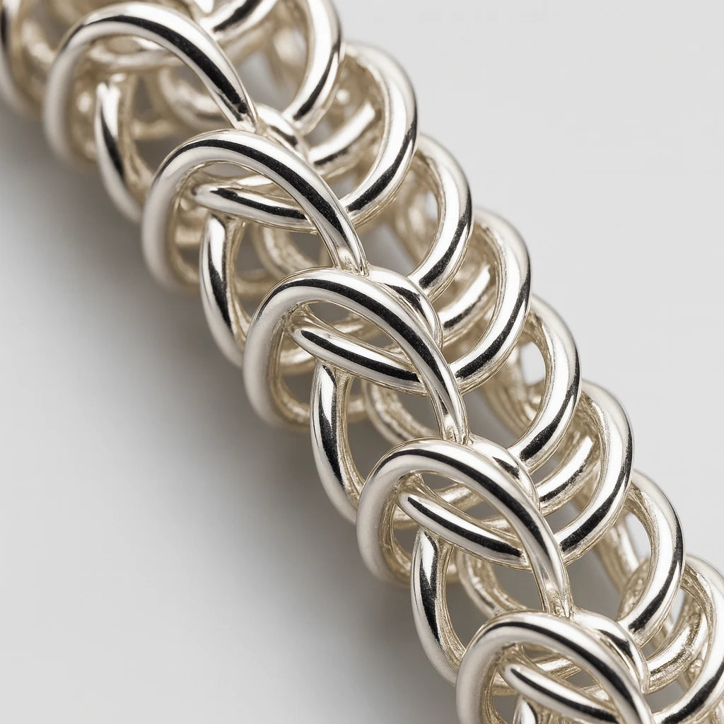 Imperial Weave Silver Premium Bracelet – The Royal Strength & Sophistication