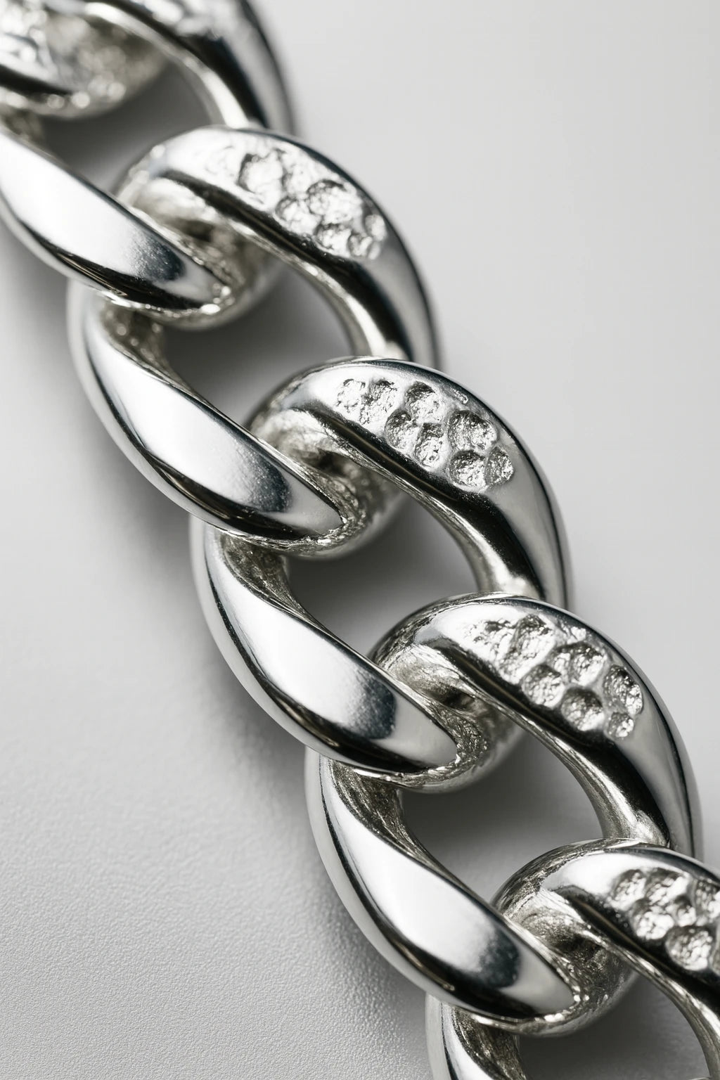 Hammered Premium Silver Cuban Link Bracelet for Men – Textured Heavy Style Bracelet