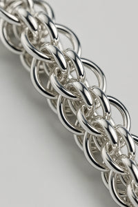 Titan Weave Silver Bracelet – The Bold Armour of Modern Masculin