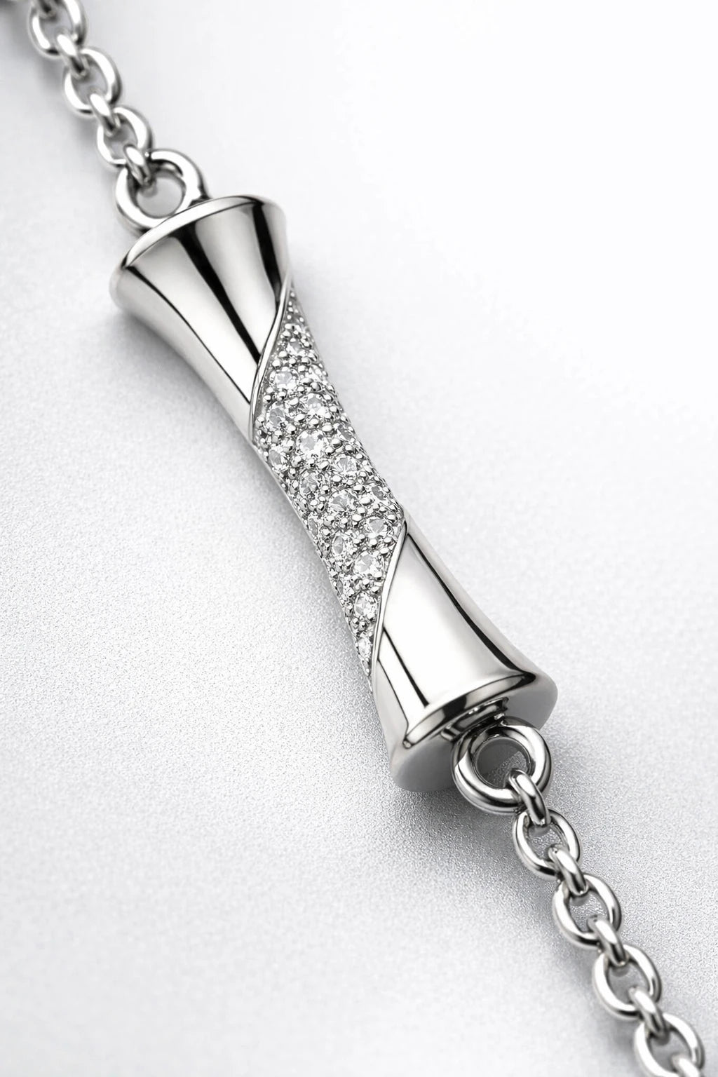 Premium 925 Sterling Silver Pavé Bar Bracelet for Women | Elegant Adjustable Bracelet | Luxury Silver Minimalist Jewelry Gift