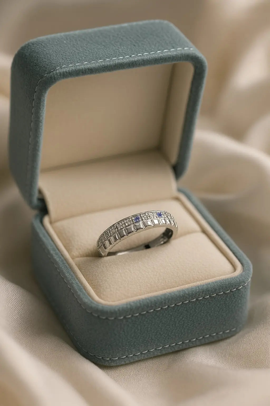 Midnight Sapphire Elegance — 925 Silver Rings for a Night of Enchantment