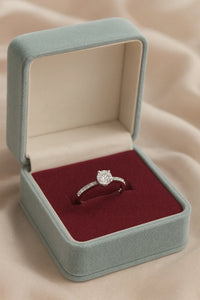 Eternity Ember Solitaire — 925 Silver Diamond Rings for Vows That Never Dim