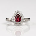 The Majestic Crimson Teardrop — 925 Silver Ruby Rings for Unforgettable Moments