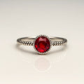 Crimson Symphony — 925 Silver Ruby Rings for Passionate Elegance
