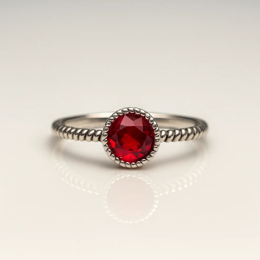 Crimson Symphony — 925 Silver Ruby Rings for Passionate Elegance