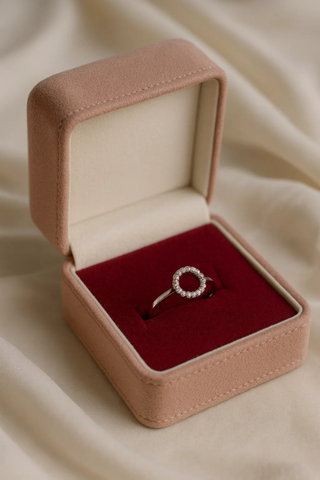 Luminous Circle of Always — 925 Silver Diamond Rings for Quiet Forever Promises