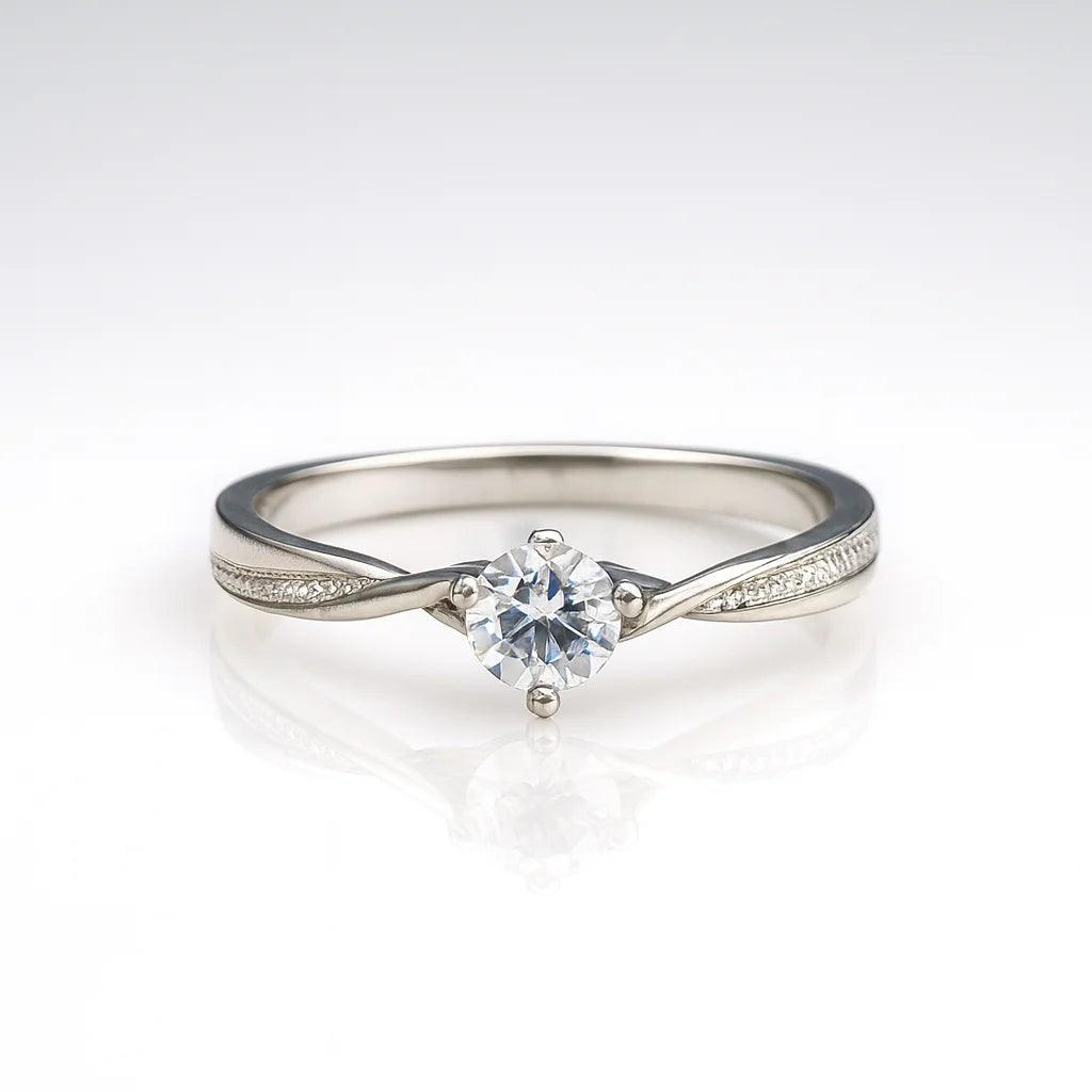 Starlit Elegance — 925 Silver Solitaire Rings for a Radiant Romance