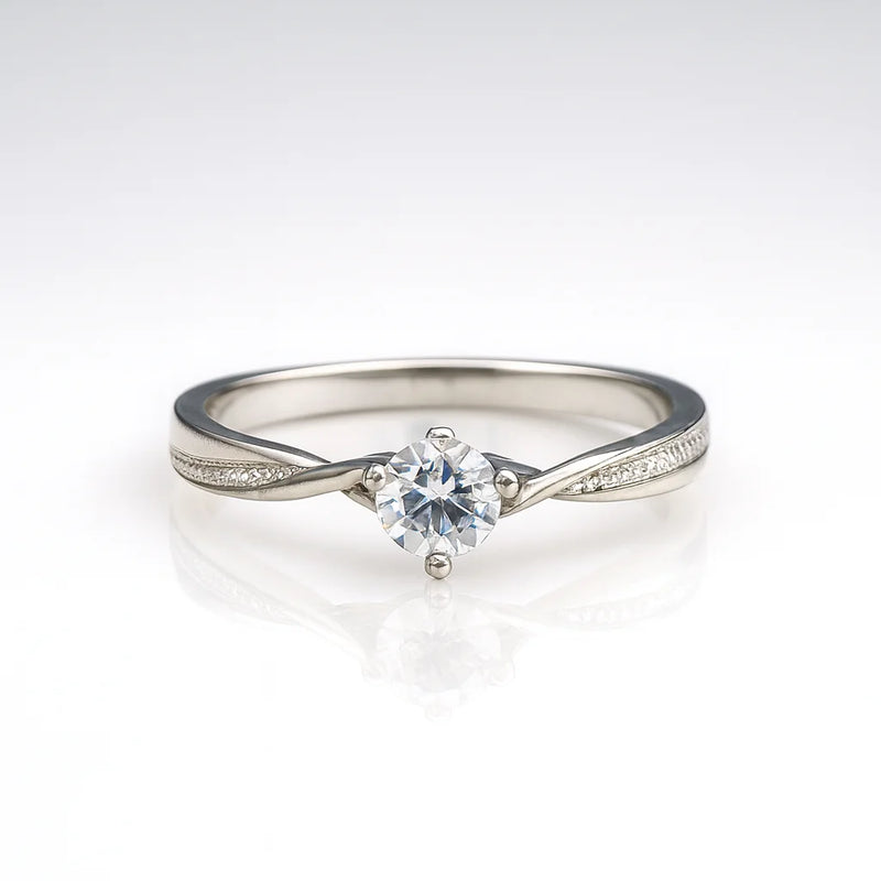 Starlit Elegance — 925 Silver Solitaire Rings for a Radiant Romance