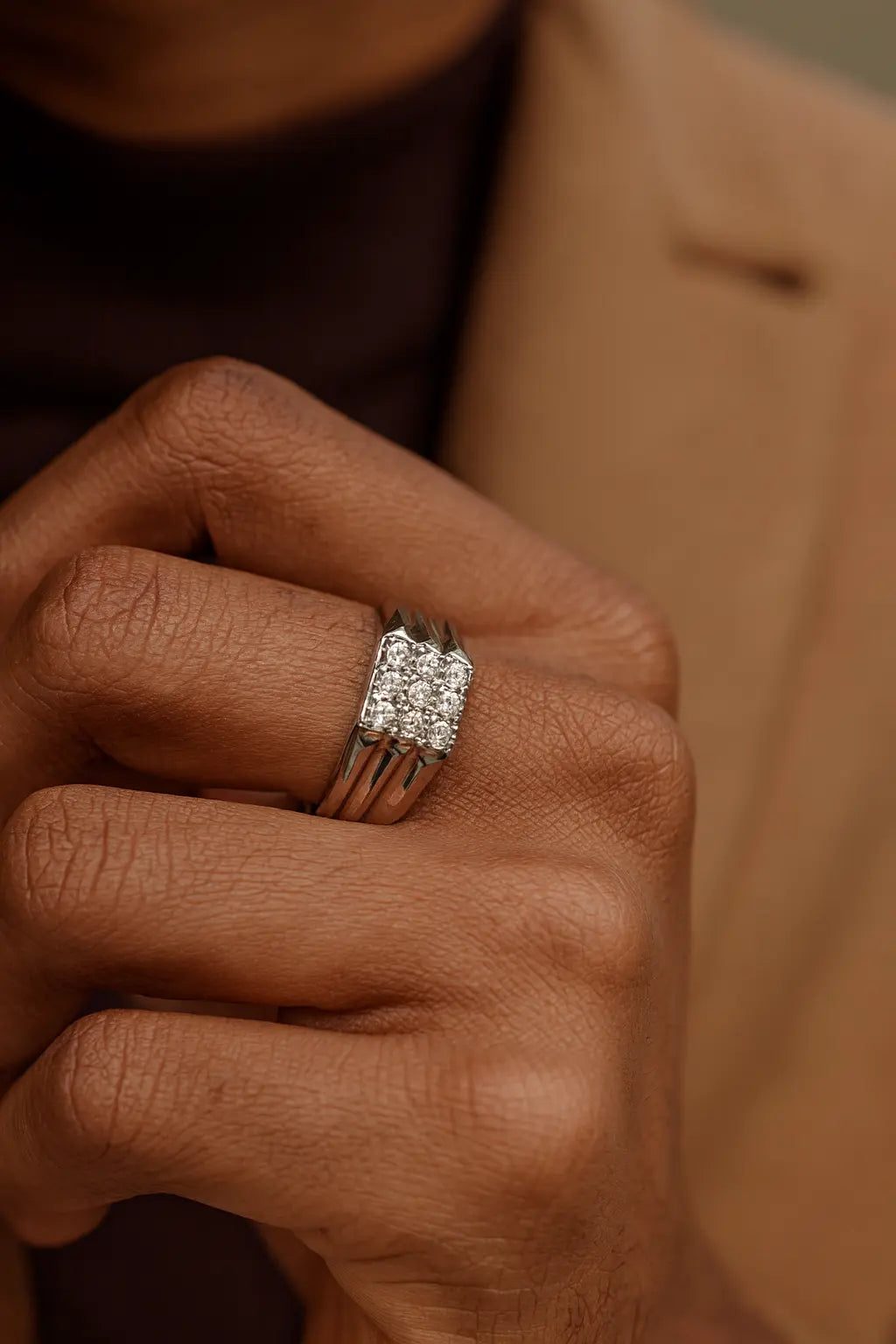 The Enchanted Radiance — 925 Silver Diamond Cluster Rings for Unforgettable Moments