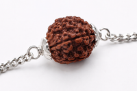 Real Rudraksh Silver Bracelet | Authentic 5 Mukhi Rudraksha