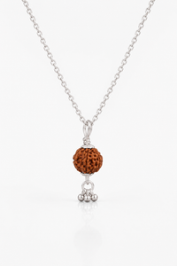 Rudraksh Silver Pendant | 925 Sterling Silver | S.K Jewellers