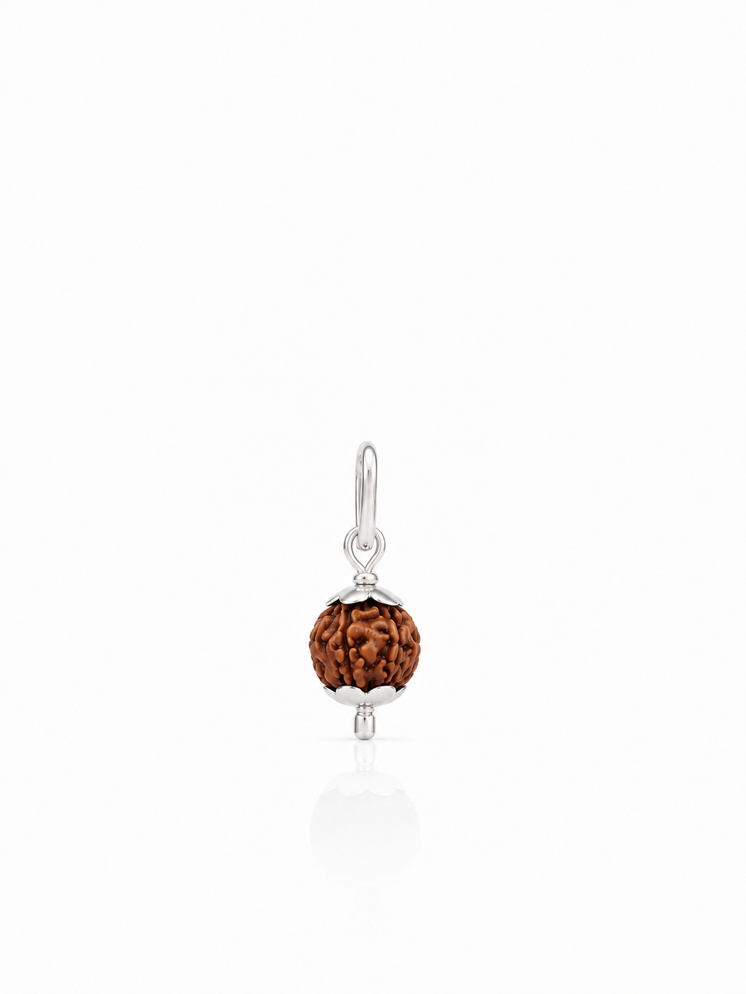 Rudraksh Silver Pendant | 925 Sterling Silver