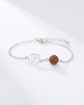 925 Sterling Silver Om Bracelet with Natural Rudraksha Bead | Adjustable Spiritual Bracelet for Men & Women